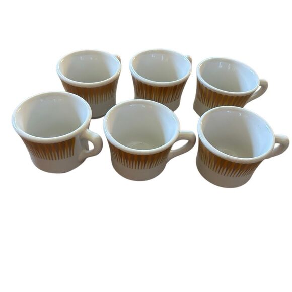 6 Paul McCobb Jackson China MCM Coffee Mugs - Picture 3 of 7